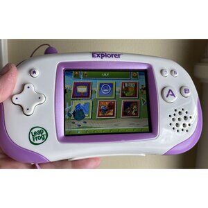 LeapFrog Leapster Explorer Learning Game Console System Purple HandHeld Tested